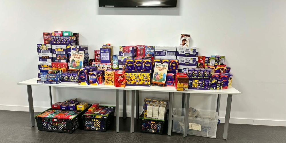 An egg-stra special donation for the Beatson